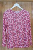 Bobby Mesh Layering Top Leopard Hot Pink